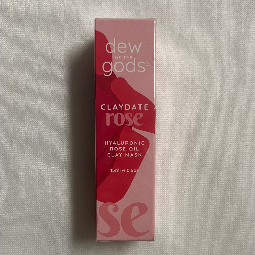 Dew of the Gods Claydate Rose Hyaluronic Rose Oil Clay Mask